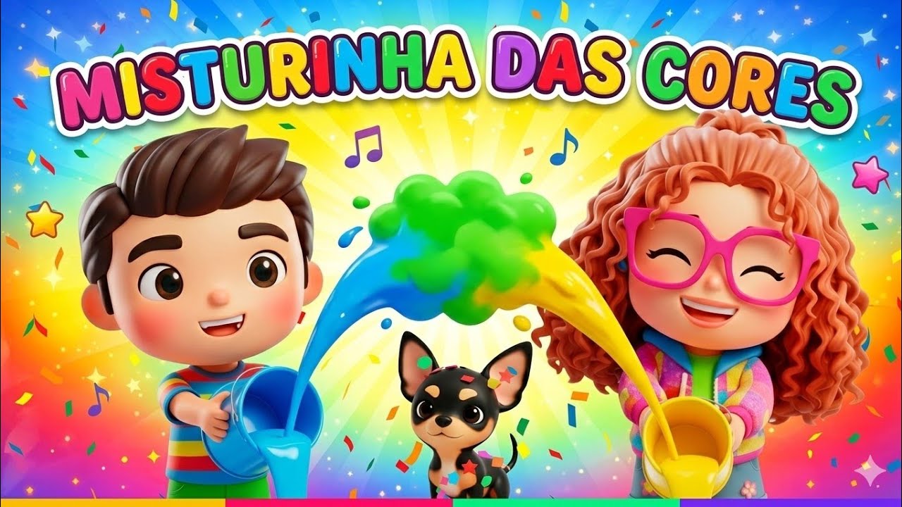 Misturinha das Cores🌈| Aprendendo as Cores Brincando | Jacque, Lu e Lalá.