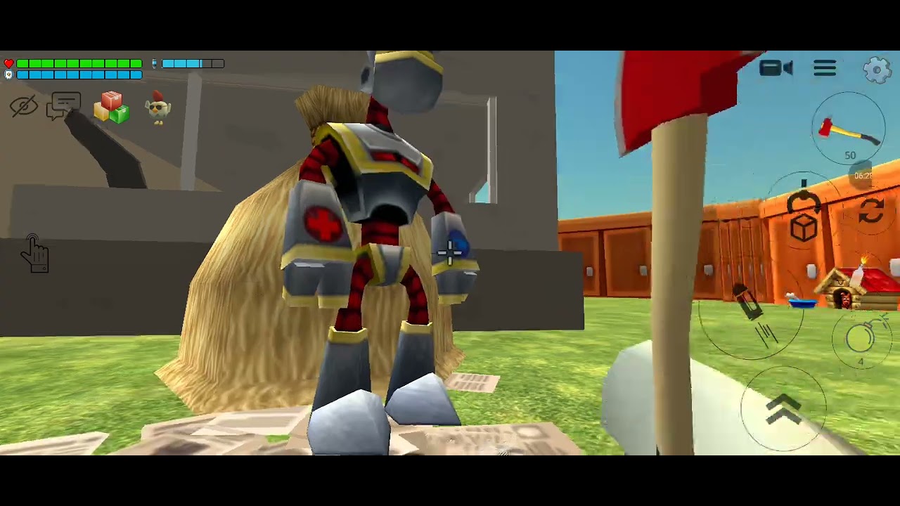 Jugando chiken gun
