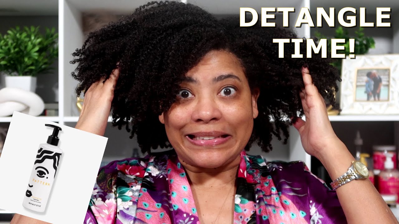 DETANGLING MY NATURAL HAIR ft. PATTERN Detangling Nectar | Demo & Thorough Review | NaturalRaeRae