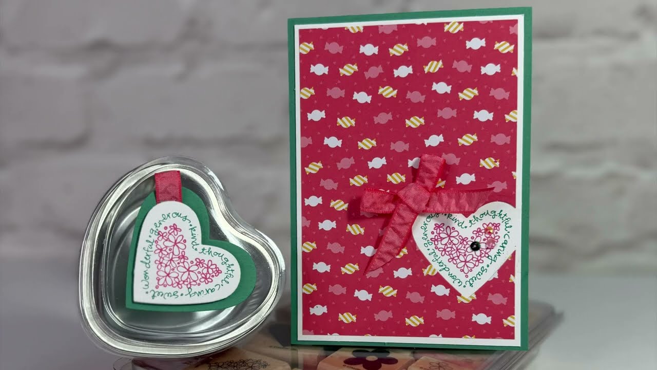 Day eight craft room clearout series using Simply Said to make Valentines card and tin