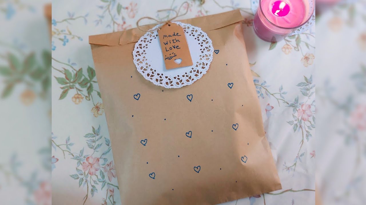 تغليف الاوردرات والهدايا بأدوات بسيطة🎁   #handmade