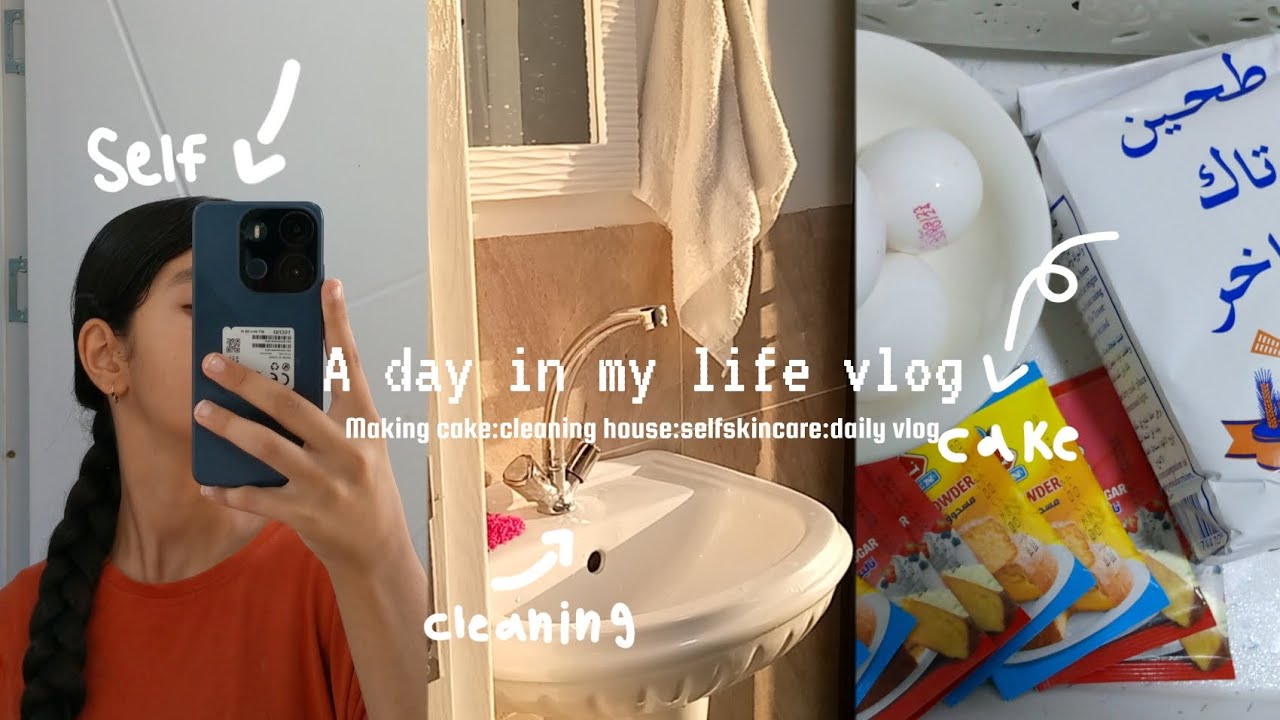 Kurdish Vlog : A day in my life vlog.👜🧋🎀✨(making cake:cleaning:selfcare:goin ut:etc)♎🥵🧺
