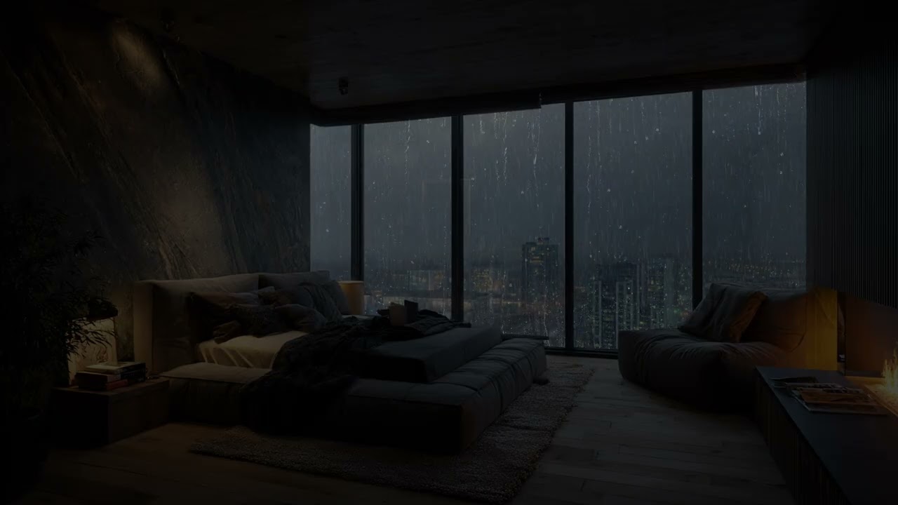 Rain keeps its distance 🎧 letting focus hold without pushing the night forward now