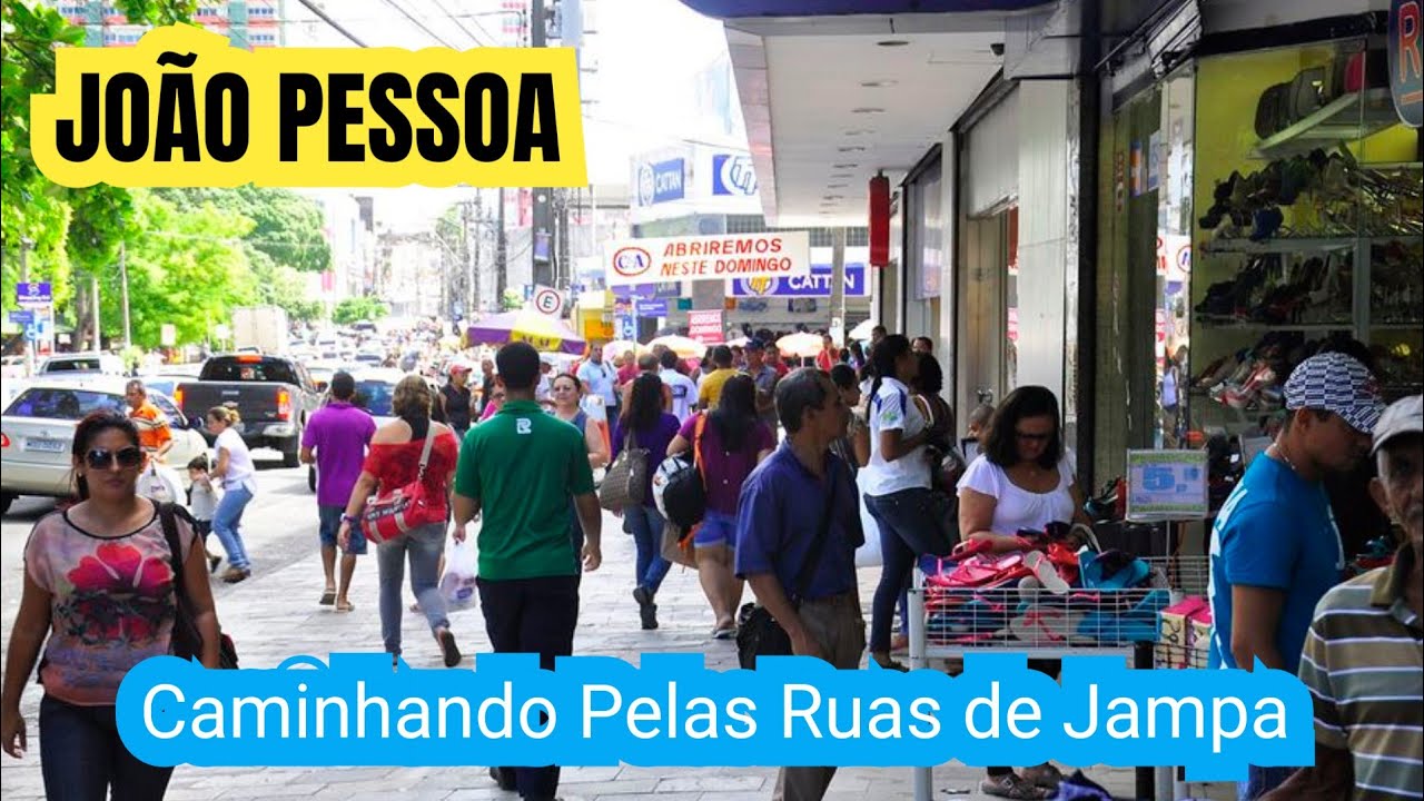 Assim é o Centro de JOÃO PESSOA no Sábado pela Manhã