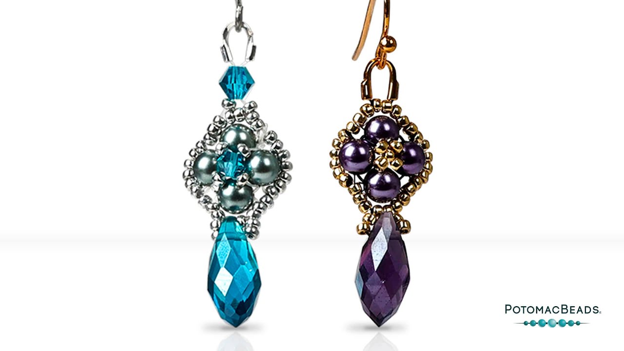 Quick Pearl Earrings - DIY Jewelry Making Tutorial by PotomacBeads