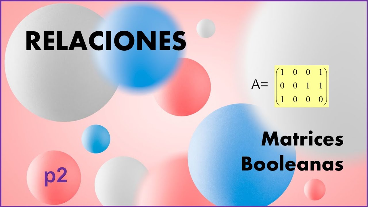 Matrices booleanas (Relaciones parte 2)