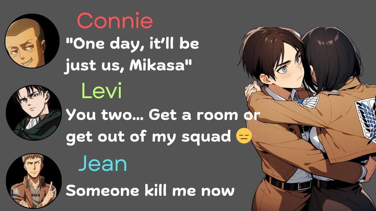 Eren & Mikasa's Private Chat Gets Leaked – Levi Squad Reacts!
