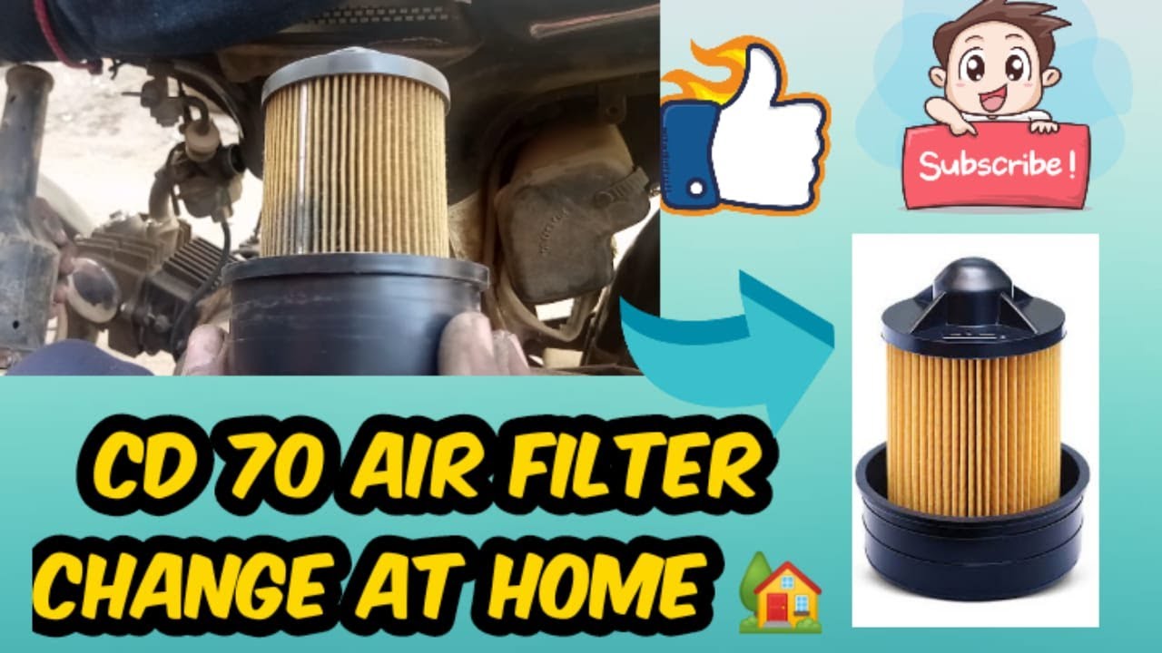 How to change cd 70 air filter at home /javed autos