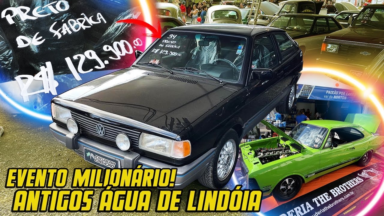 R$129,900 NO GOL QUADRADO! VALORES DOS CARROS NO ENCONTRO DE CARROS ANTIGOS EM ÁGUAS DE LINDÓIA
