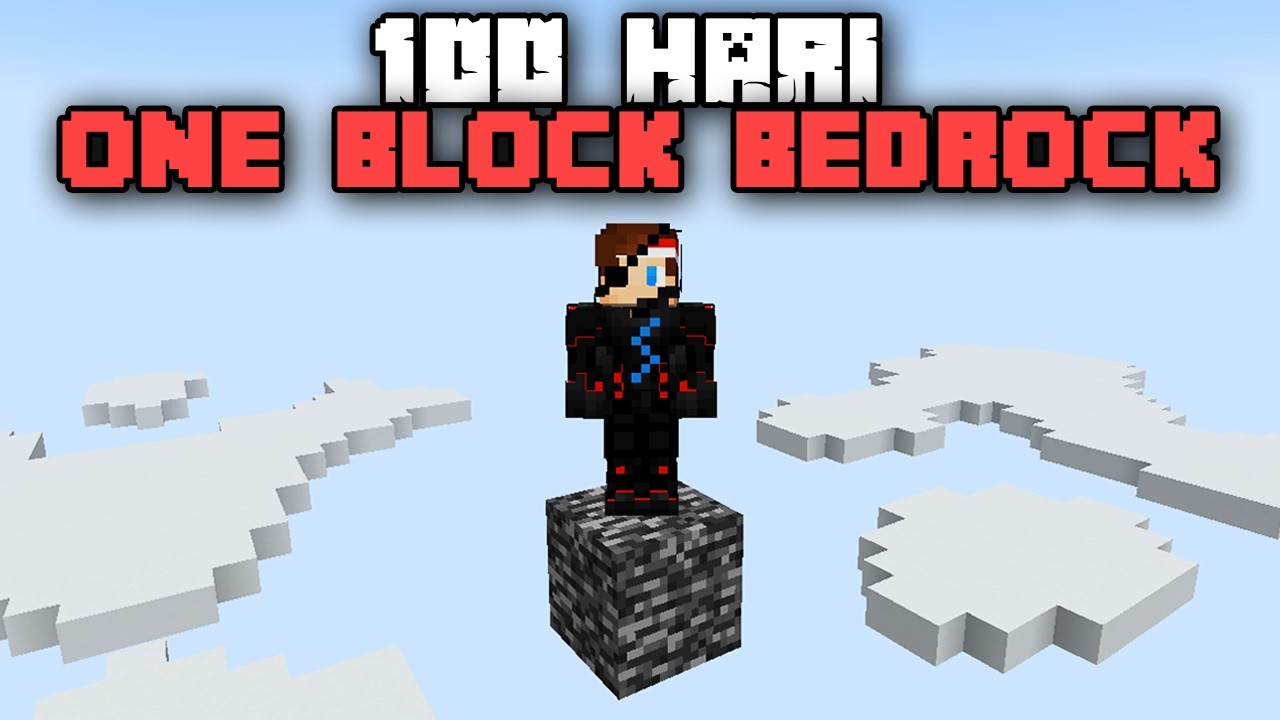 100 Hari Minecraft ONE BLOCK  BEDROCK