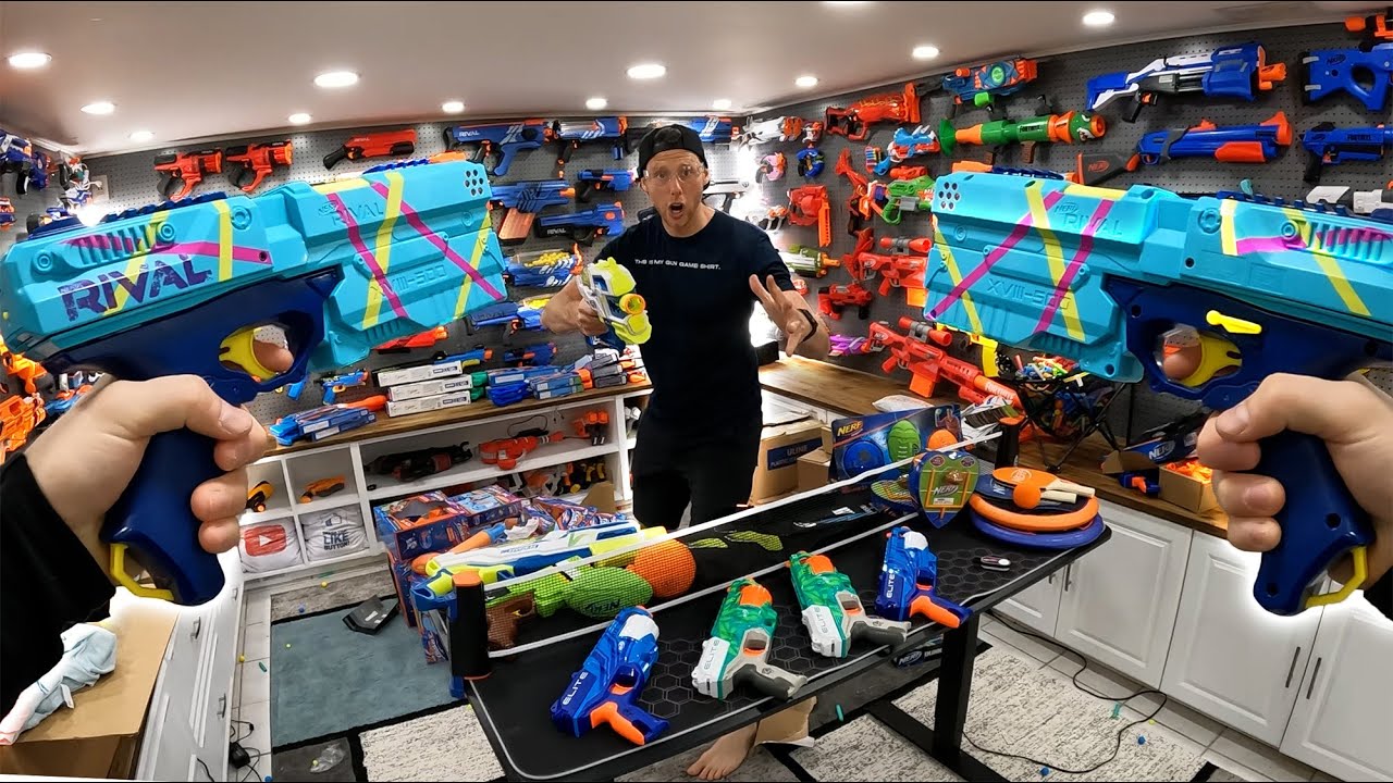 Скины для оружия Nerf! Путь к 100 распакованным пушкам Nerf!