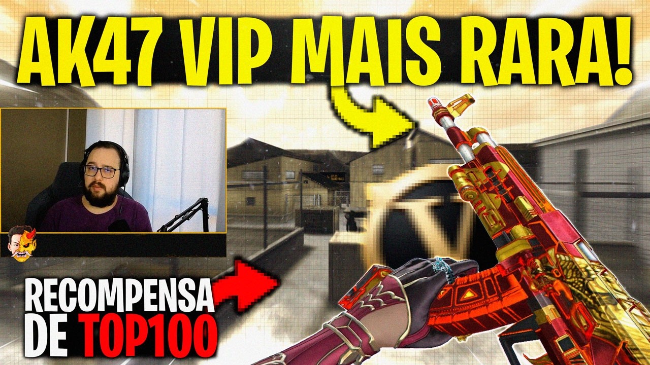 JOGUEI COM A AK-47 VIP SUPER RARA – SÓ QUEM FOI TOP 100 TEM! 😱 | CrossFire