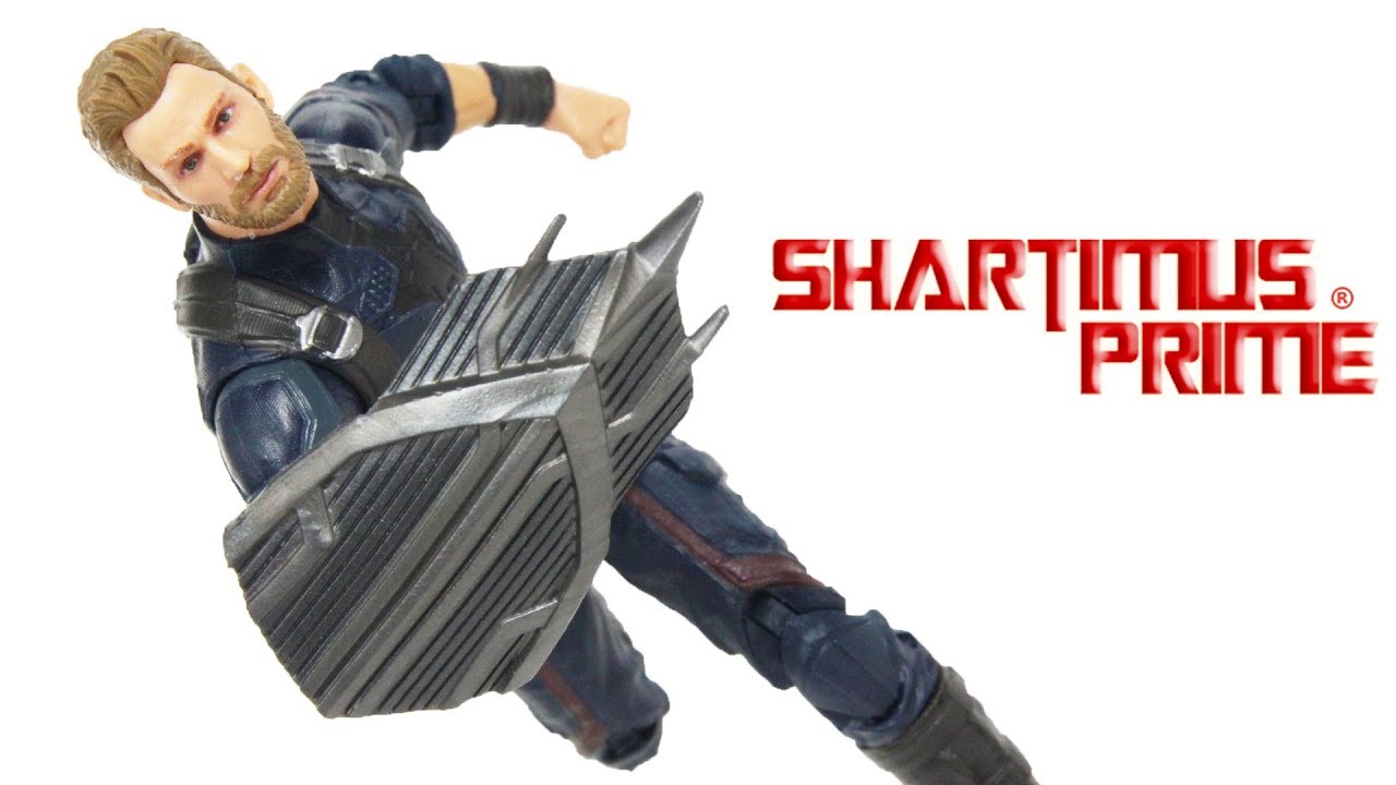 Marvel Legends Captain America Avengers Infinity War Thanos BAF Wave Movie Hasbro Figure Toy Review
