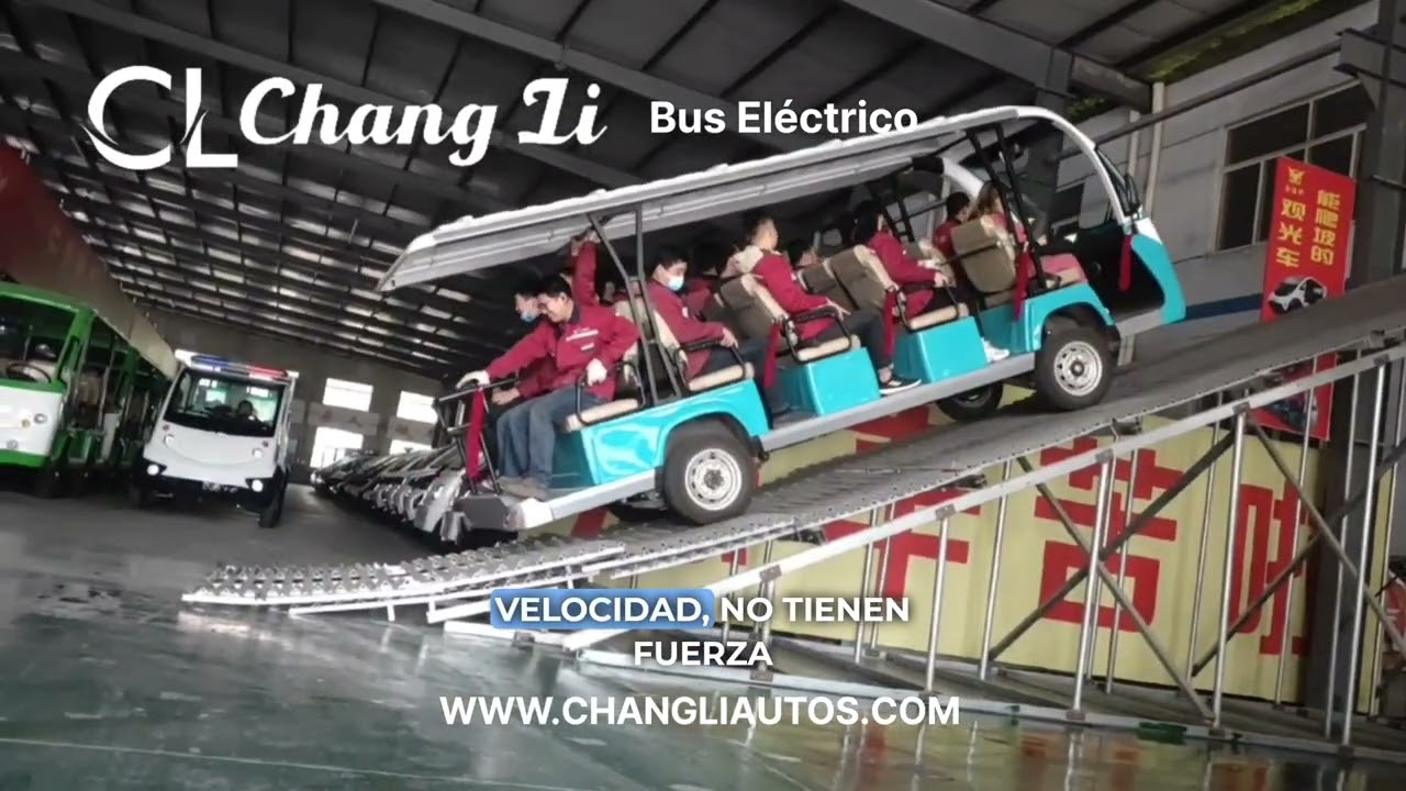 prueba al bus El&eacute;ctrico Chang Li transporte ecol&oacute;gico