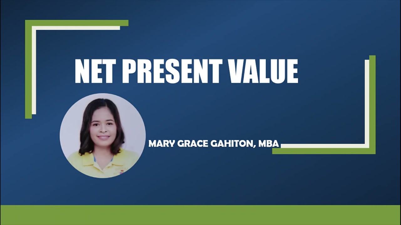 TIME VALUE OF MONEY/NET PRESENT VALUE/FINANCIAL MANAGEMENT