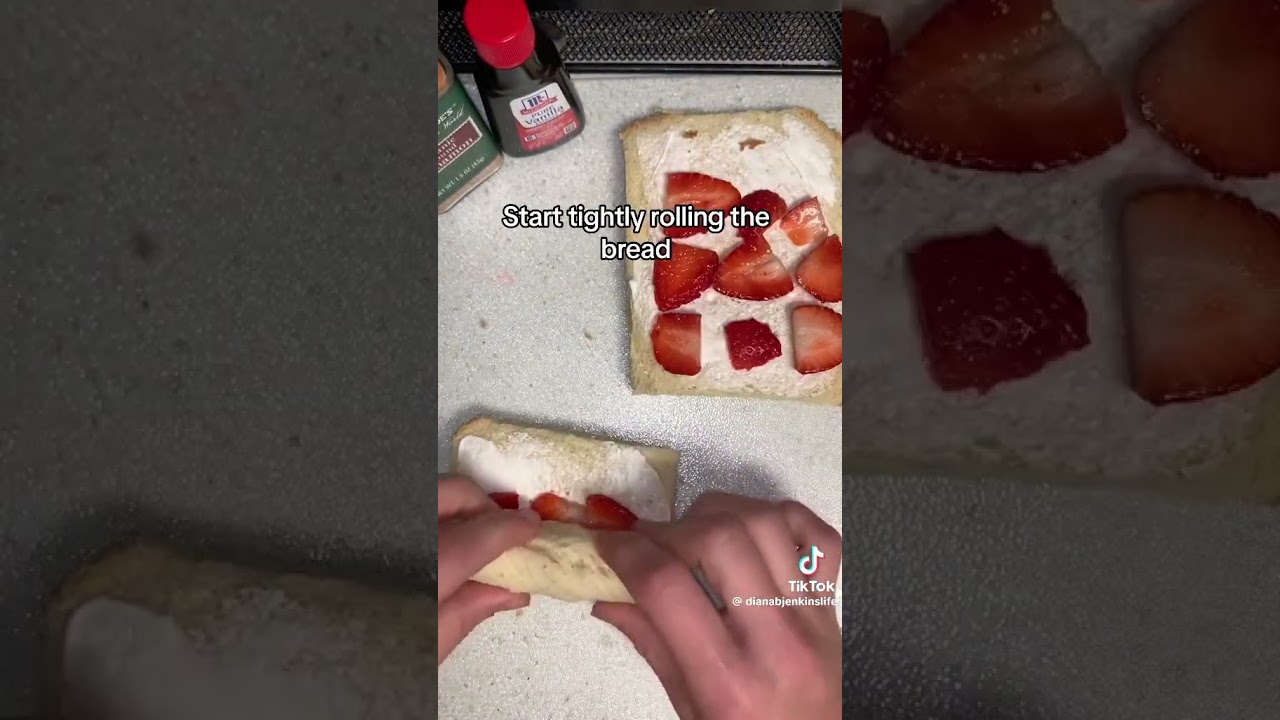 Strawberry cream cheese french toast roll ups #howto #food #recipe #easy #breakfast