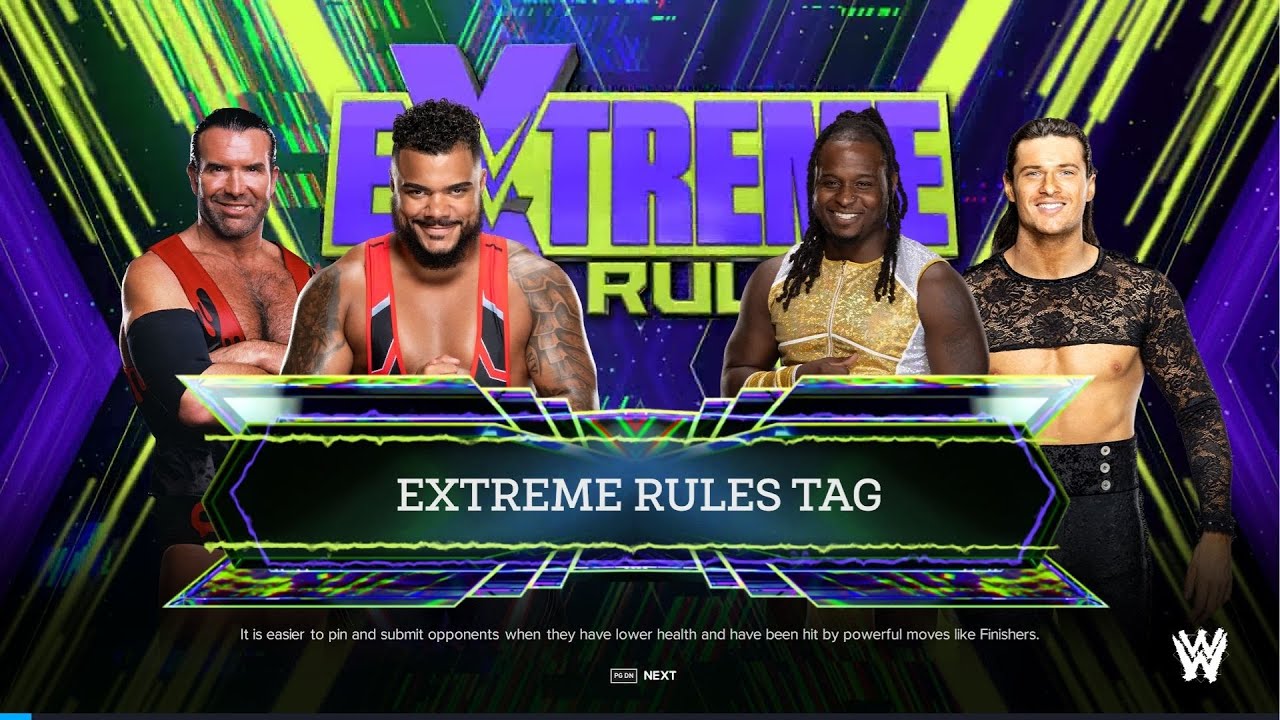 WWE 2K24 - Sticks And Stones Break My Bones (Extreme Rules Tag)