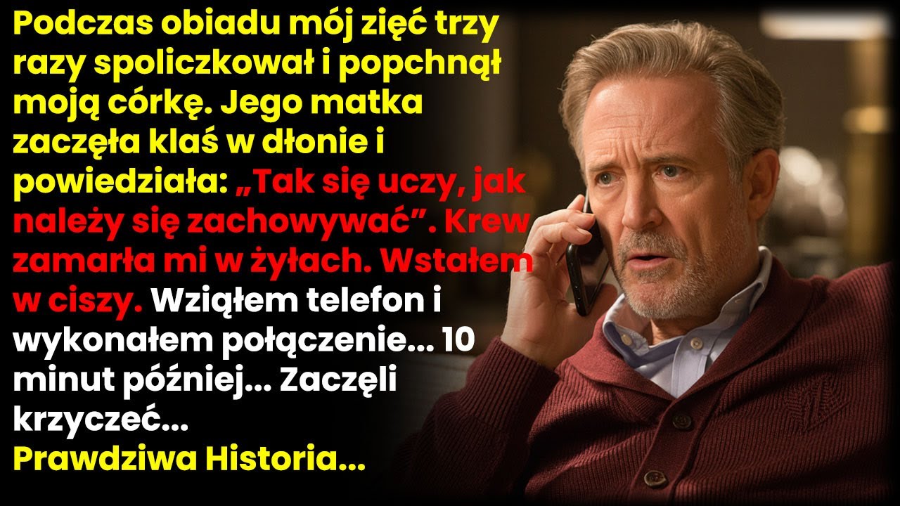 Mój zięć spoliczkował córkę. Jego matka biła brawo. Zadzwoniłem... Prawdziwa historia.