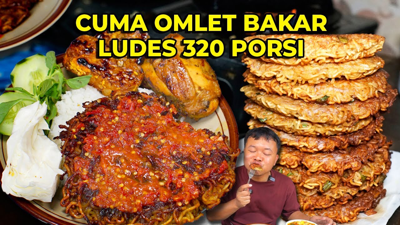 CUMA JUAL OMLET BAKAR HARGA 12 RIBU RAME BANGET! SAMPE SUSAH DAPAT TEMPAT DUDUK!
