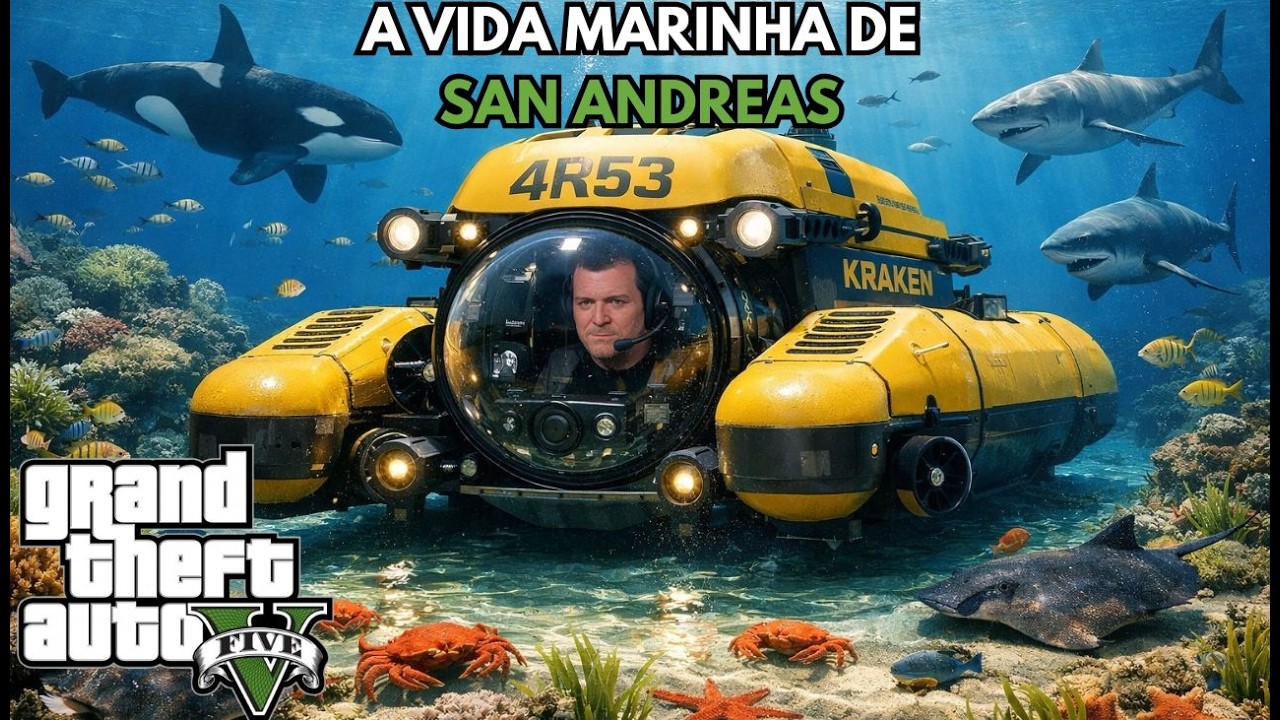 GTA V parte 29 Exploração da Vida Maritma de San Andreas