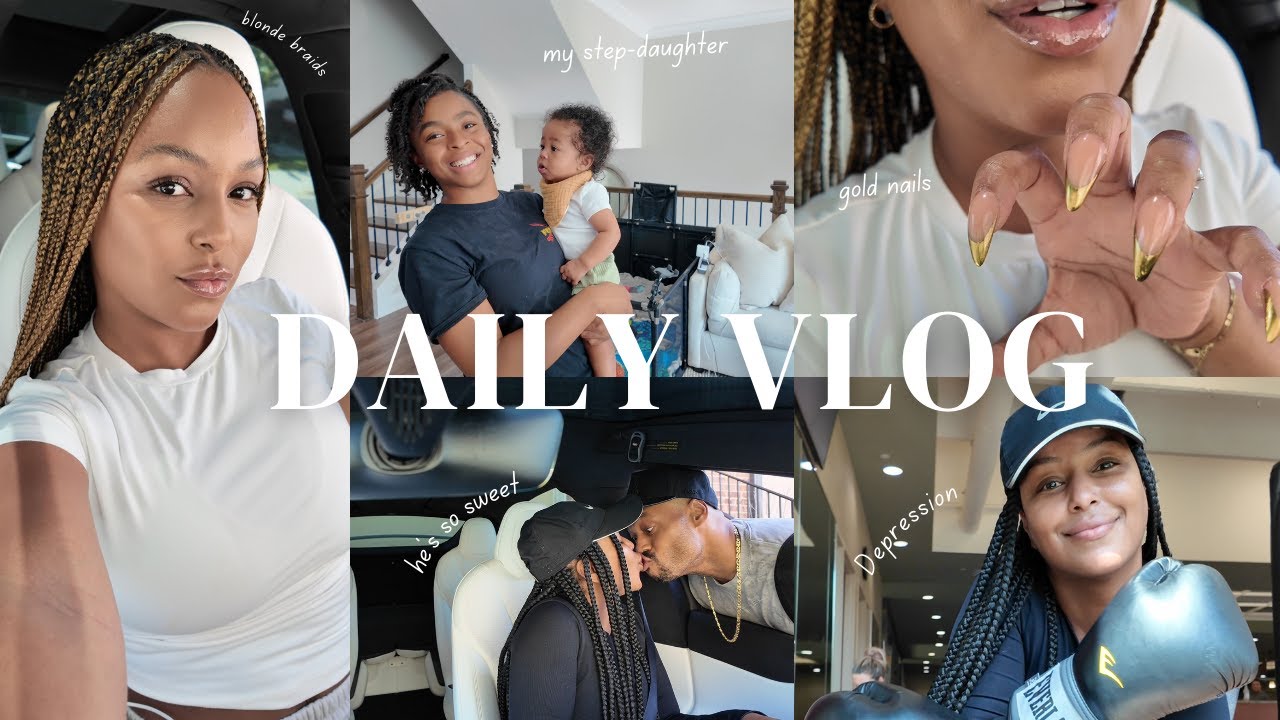 Moving back home + Feeling depressed + Let's wash my hair + I got blonde braids