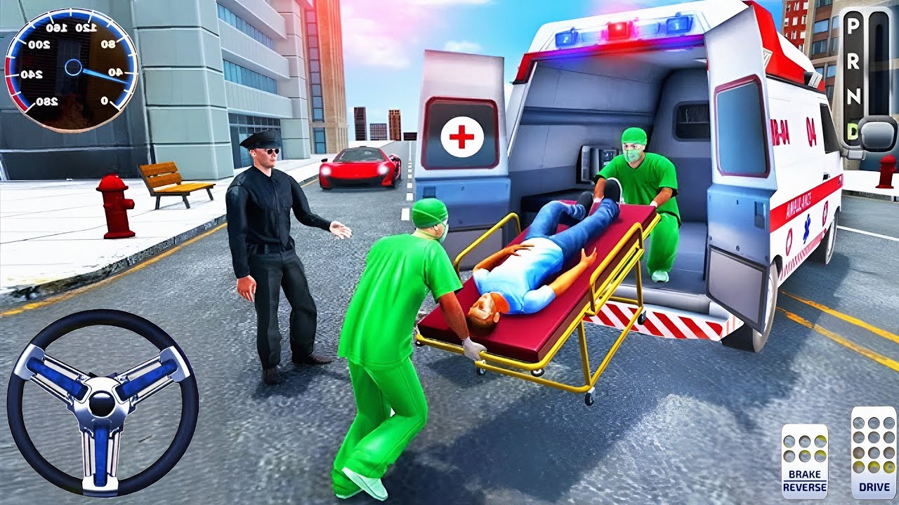 Ambulance City Rescue Samulator -911 Emergency Diverging Real Gameplay -All_Day-Gameplay