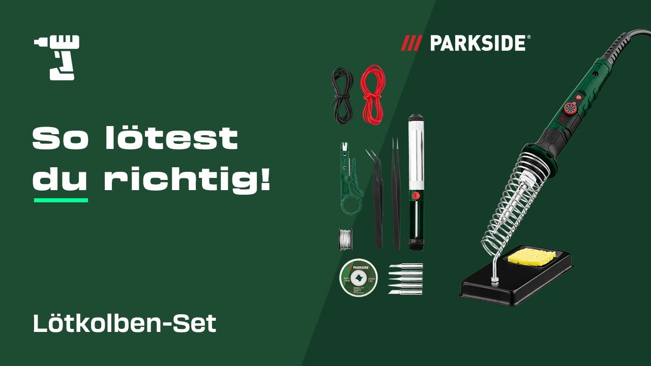 So geht das L&ouml;ten einfach: Mit dem PARKSIDE L&ouml;tkolben-Set
