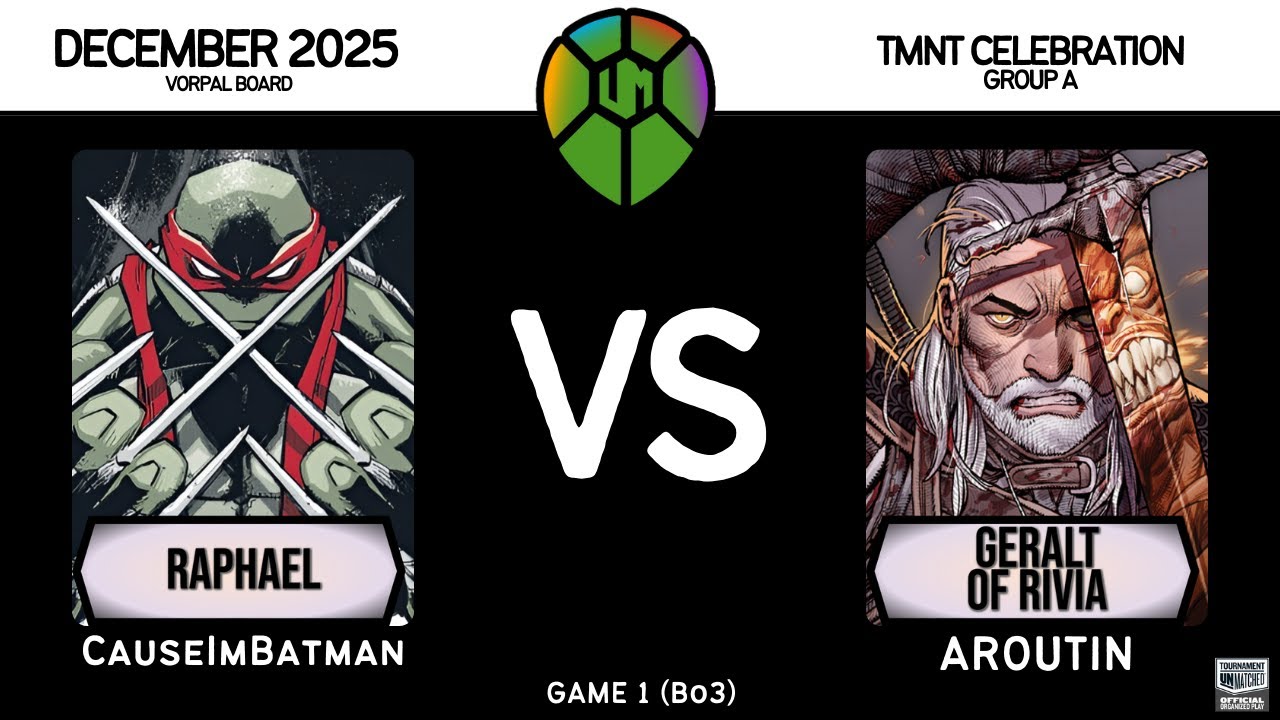 Raphael (CauseImBatman) vs Geralt (Aroutin) │ Restoration Games  - TMNT Celebration │ Game 1