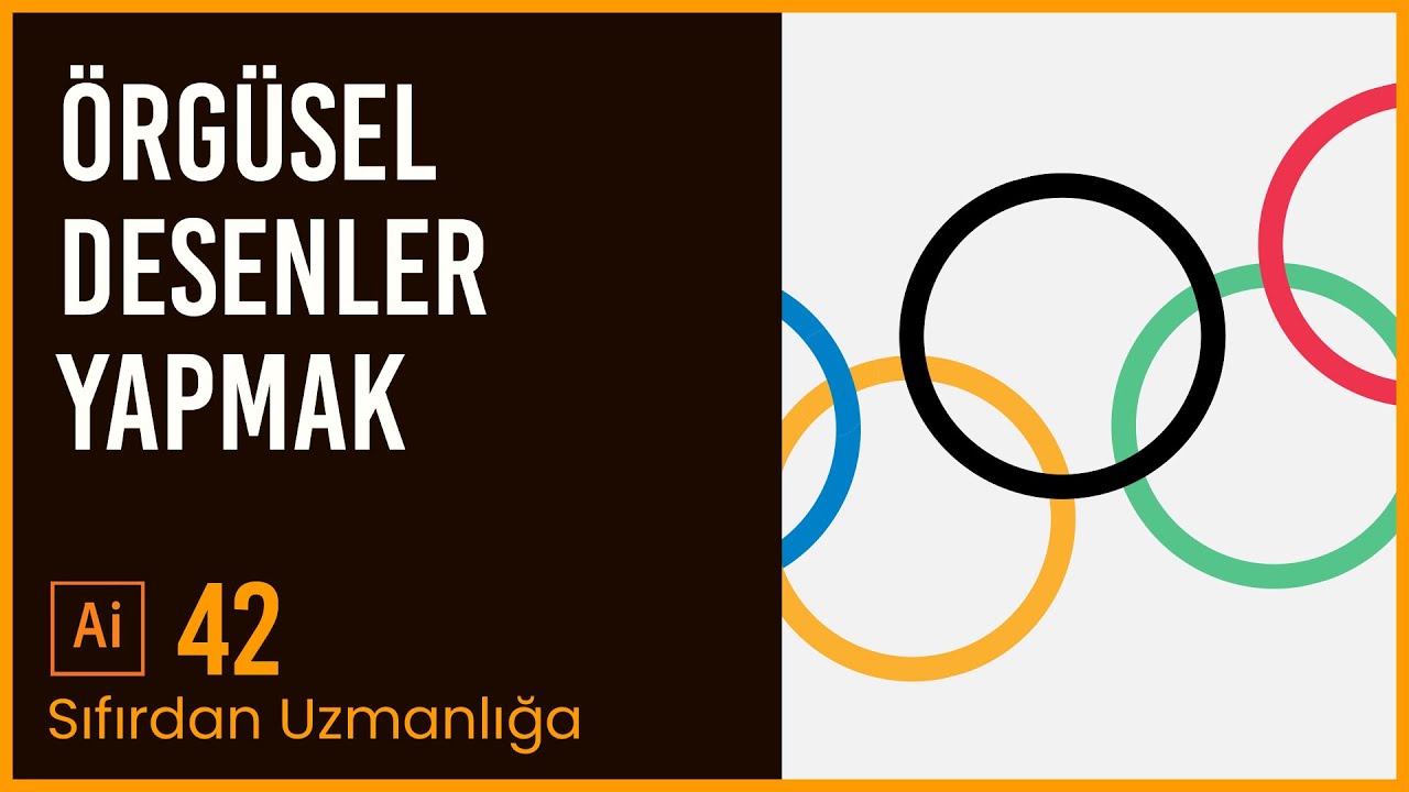 Adobe Illustrator 2023 - Ders 42 - Intertwine Özelliği ile Örgüsel Desenler Oluşturmak