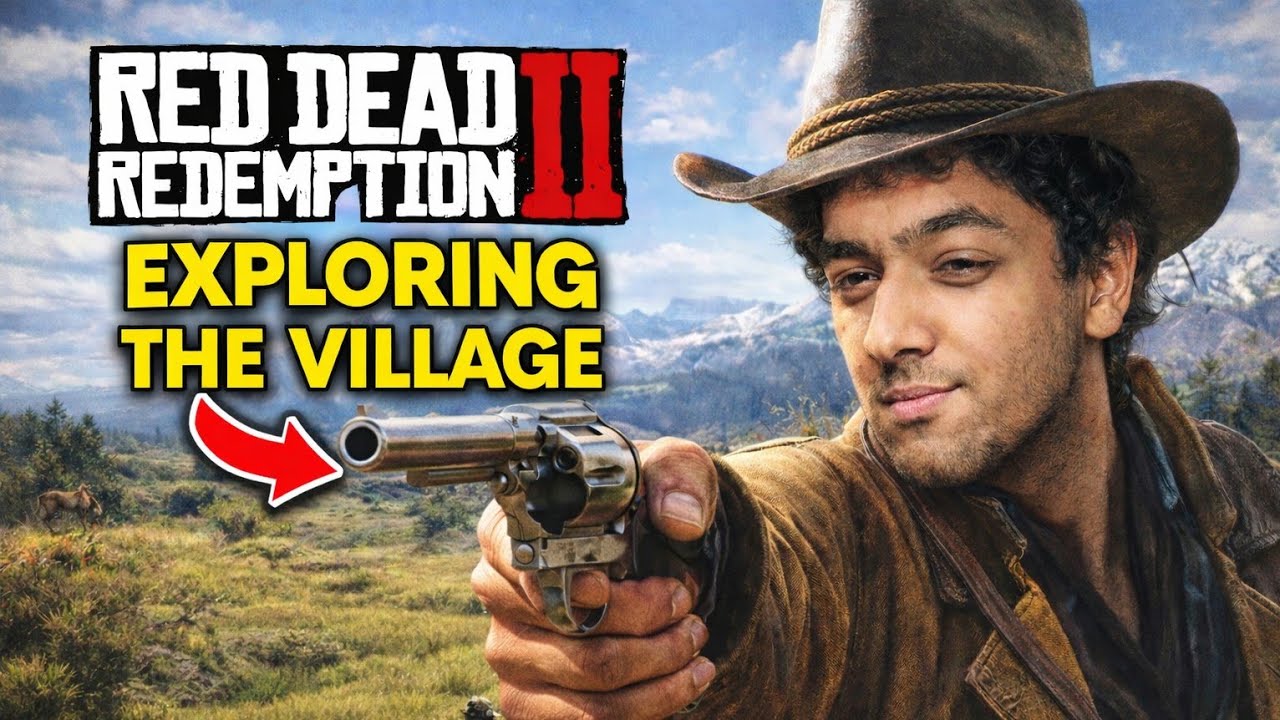 EXPLORING THE VILLAGE IN RDR2 🤠🔥| RDR 2 STORY MODE GAMEPLAY