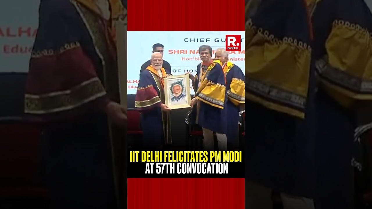 PM Modi Felicitated at IIT Delhi 57th Convocation