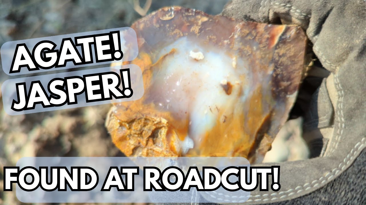 Agate and Jasper Found at Road Cut! #agate #rockhounding #gems #oregon #adventure #rockstar