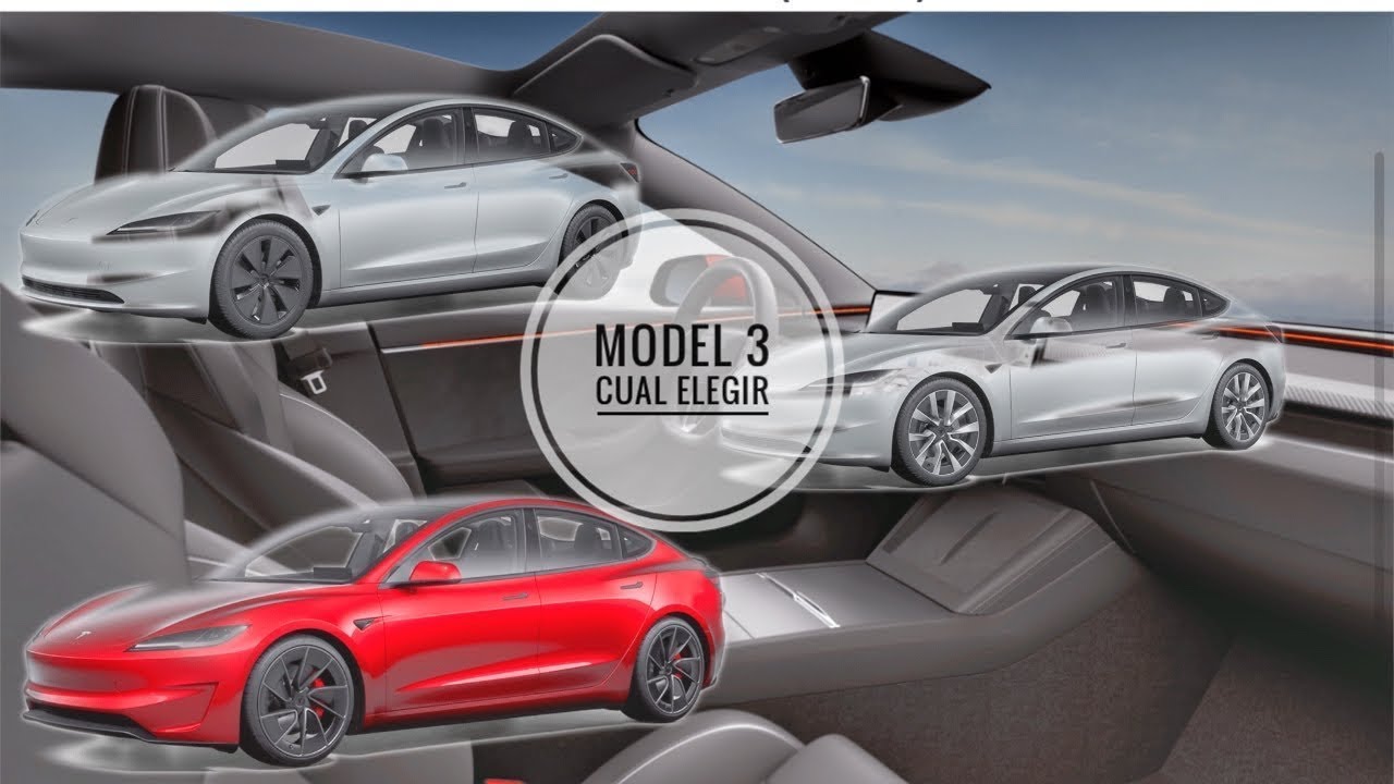 Comparación de Tesla Model 3: Standard vs. Gran Autonomía vs. Performance