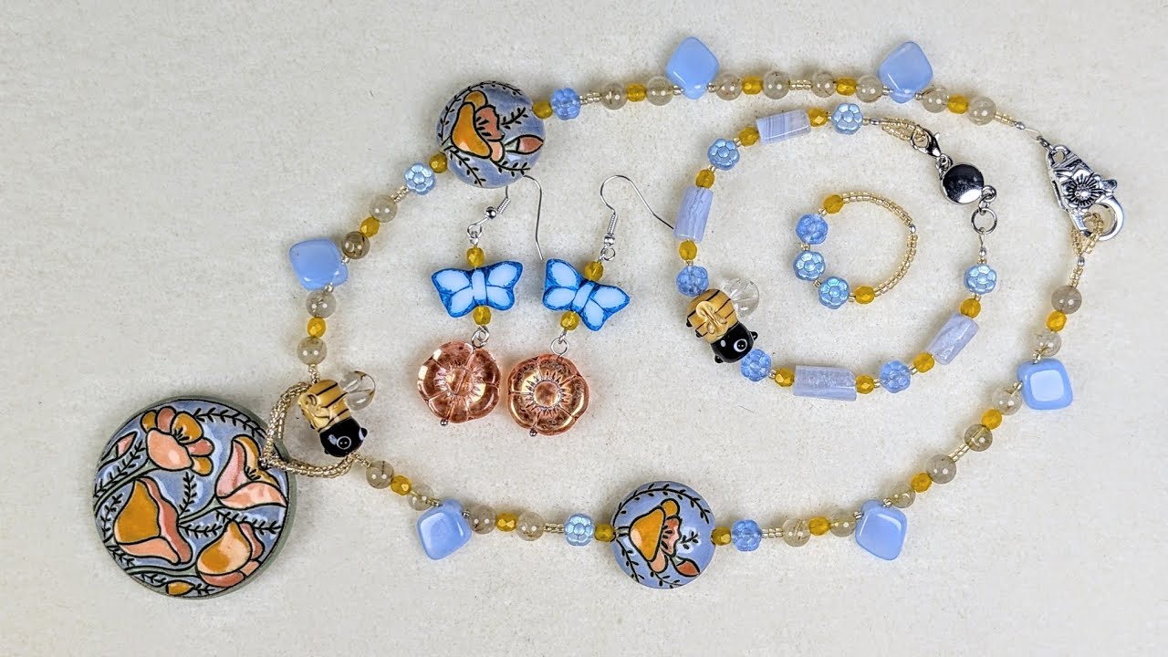 Jenny's 8th Full Set featuring Golem Beads from Sam's Bead Shop - a gift from Beki