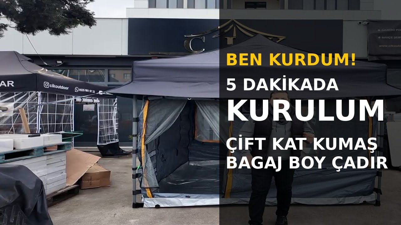 Gazebo Kamp Çadırını Kurduk & Topladık 👑CLK Outdoor👑