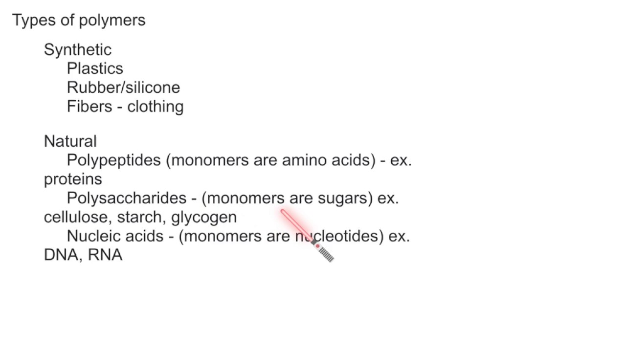 Ch 26 Polymers overview