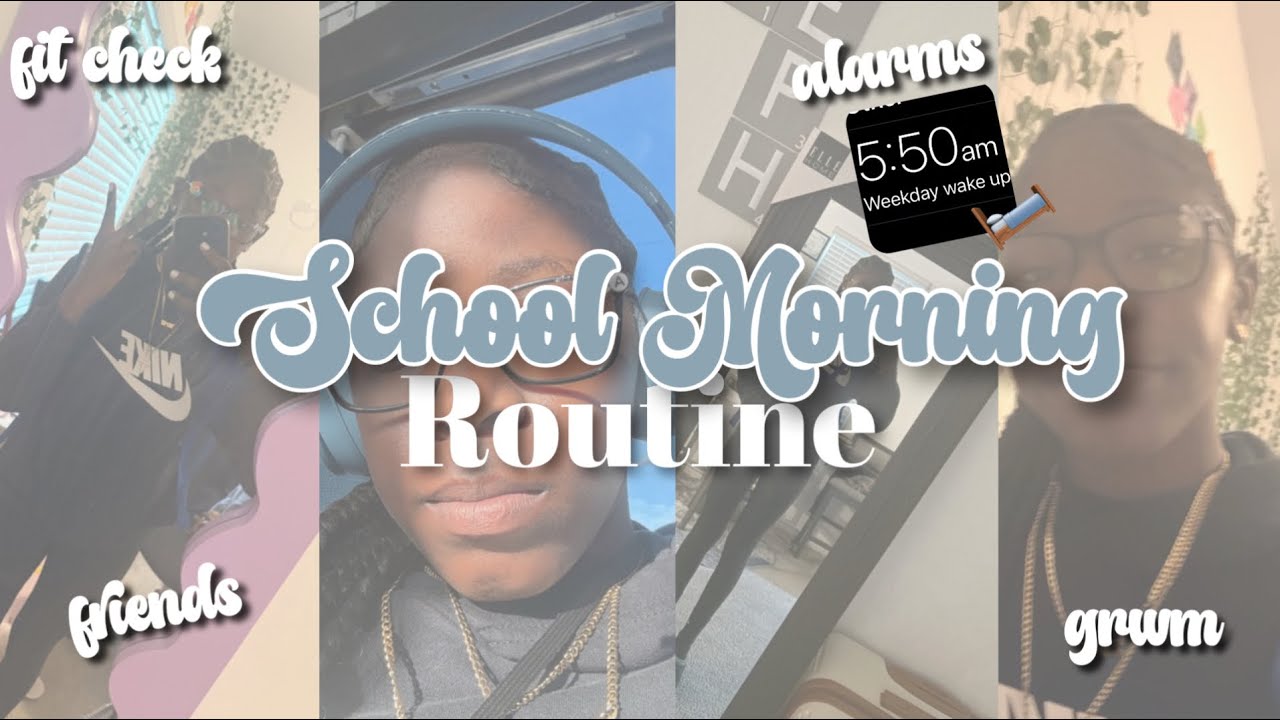 SCHOOL MORNING ROUTINE (friends, grwm, fit check, alarms, chitchat) | aubreebrenea 💋