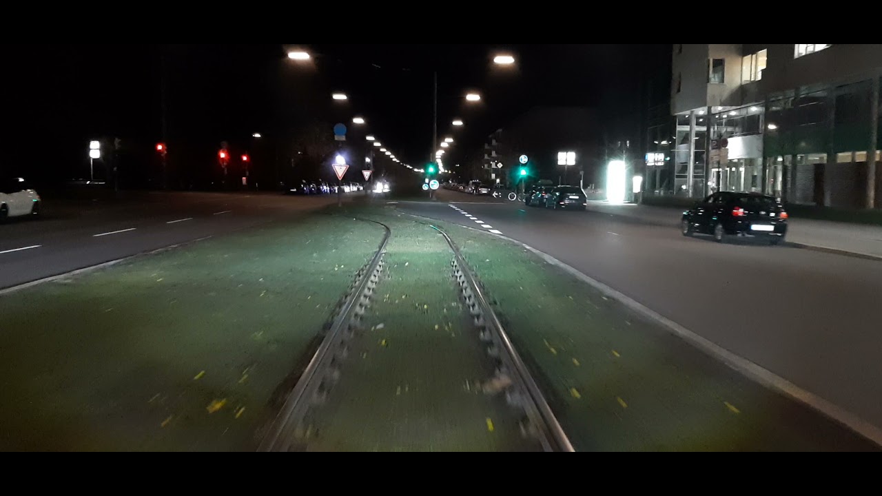 Einrückfahrt mit der Trambahn von München Nord zum Olympiadorf, Munich Tramway driver