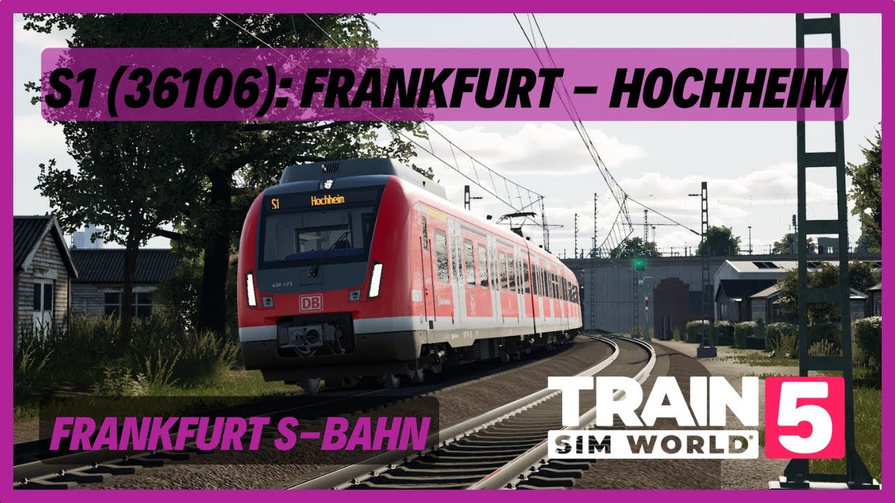 TSW5 | S1 (36106): Frankfurt - Hochheim | DB BR 430 | Frankfurt S-Bahn | PZB SIFA