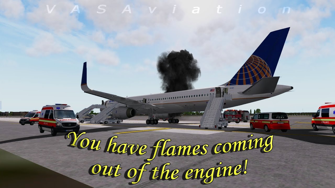 [REAL ATC] United B757 suffers ENGINE FIRE departing from Newark!