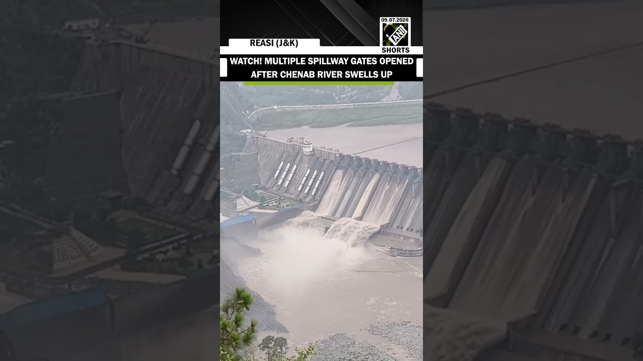 Watch: Salal Dam&rsquo;s multiple spillway gates opened after Chenab river swells up