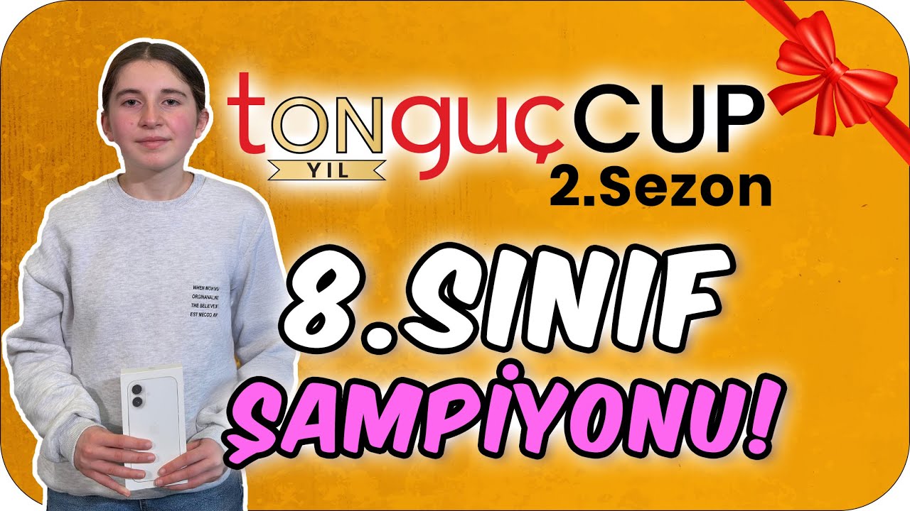 8.Sınıflar Şampiyonu tonguçCUP 2.Sezon Finalinde Ödülünü Aldı! 🏆 🥇