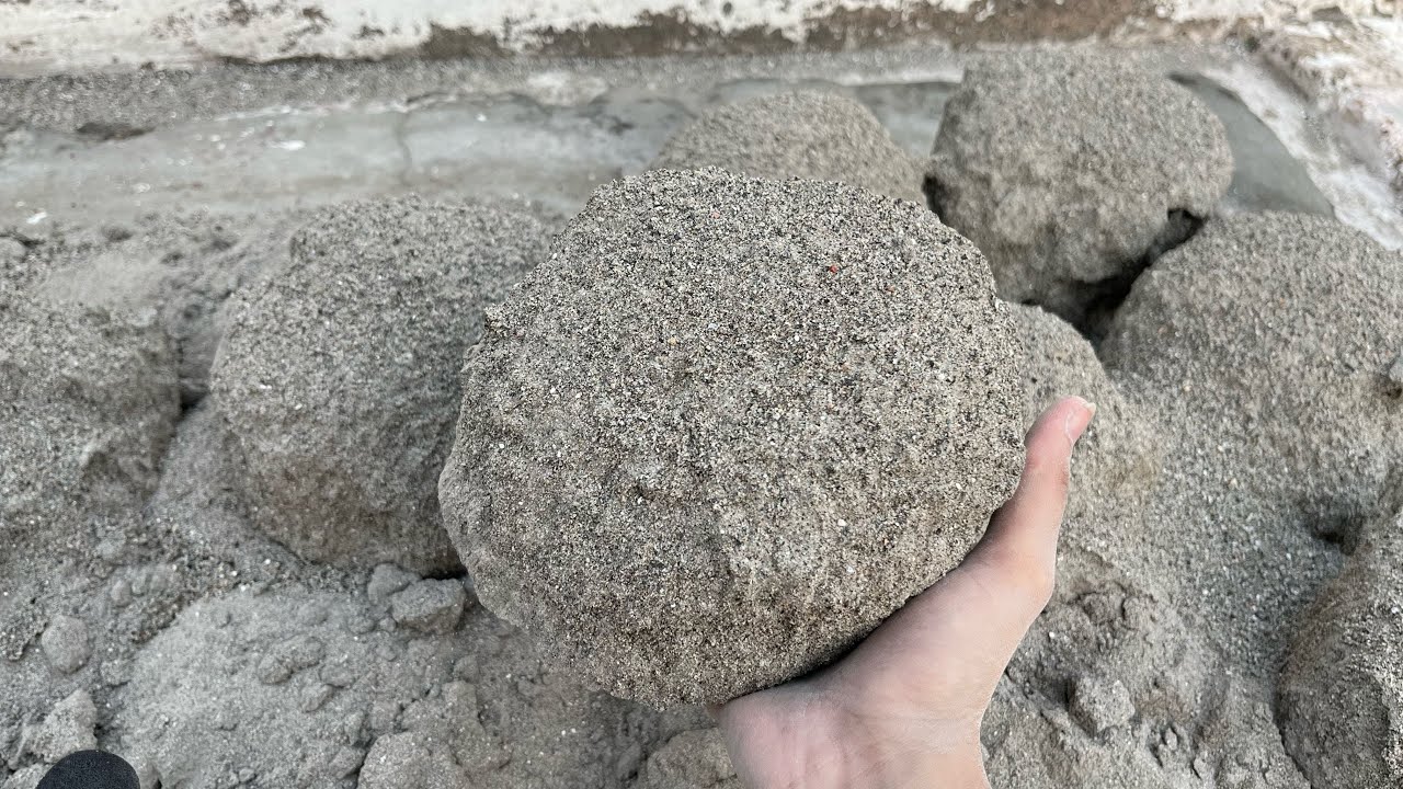 New || Pure Sand Chunks Floor crumbling asmr || Random chunks after rain ☔️