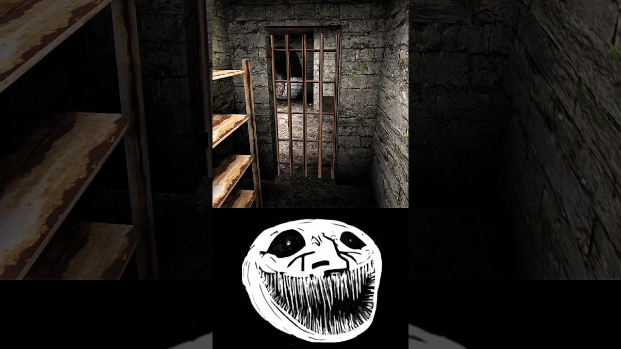 Granny escape room Troll face 👀😈 #granny #grannygameplay #granny3 #shortvideo #short #ytshorts