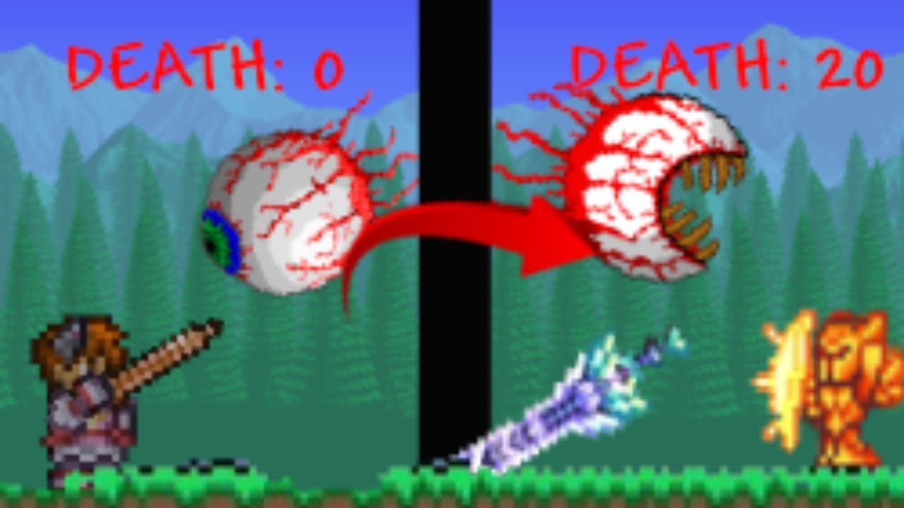 Every death, I get a item: Terraria