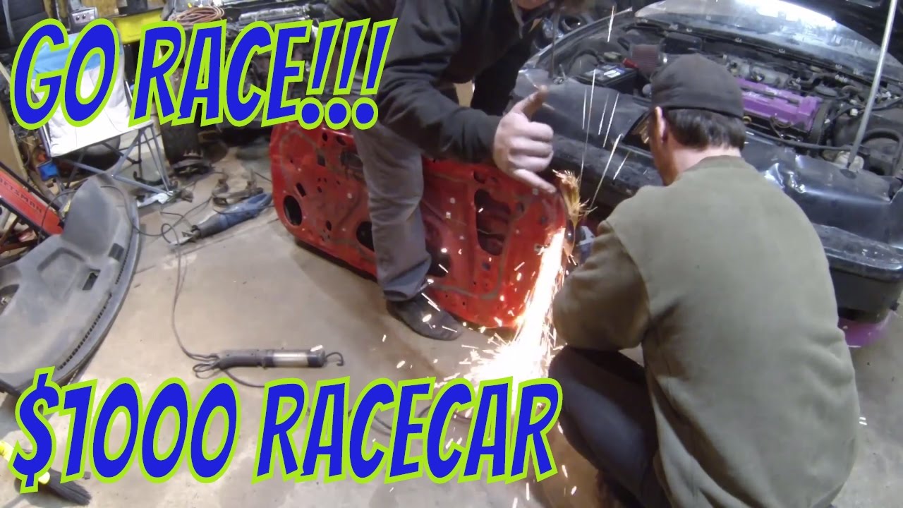$1000 Racecar: Part 2. Weight reduction and cage prep!