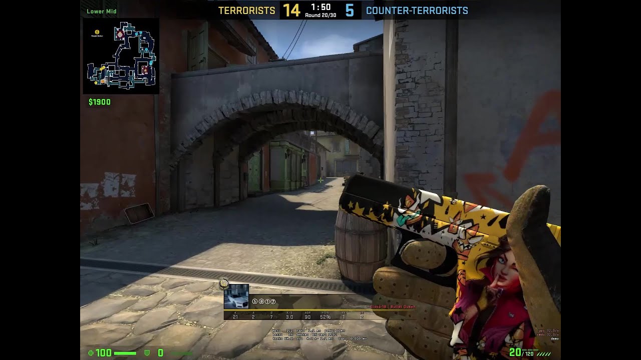 CSGO 1vs5 clutch on Inferno sponsored by SB17 Counter Strike Global Offensive