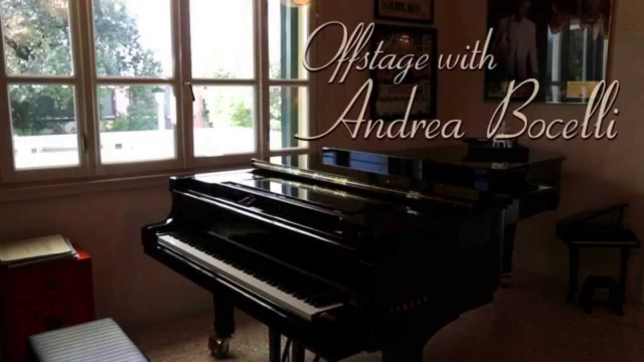 Offstage with Andrea Bocelli