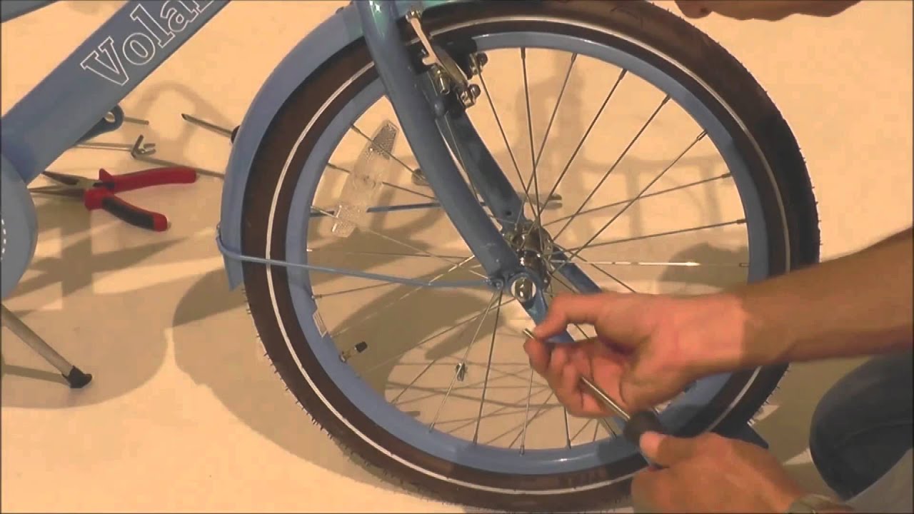 Montage van een Kinderfiets