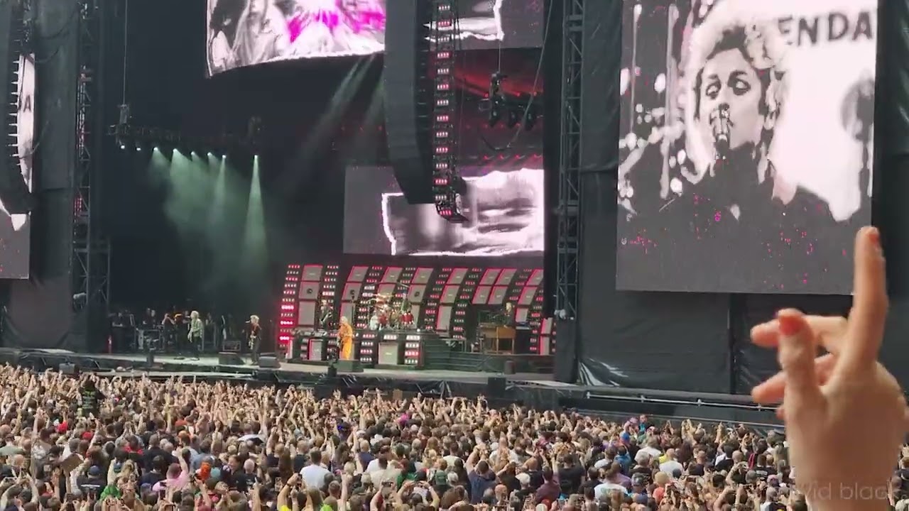 Greenday - Intro & American Dream is Killing me Live - Wembley Stadium June 2024